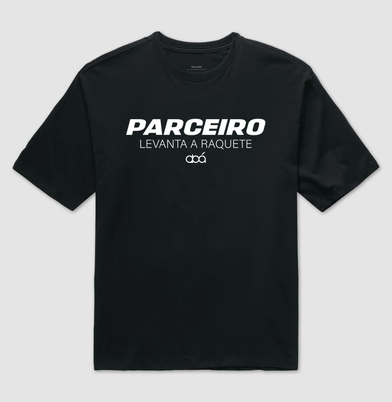 Parceiro Levanta a Raquete - Branco