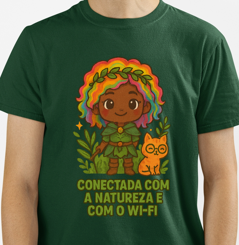 Conectada com a natureza e com o Wi-fi.