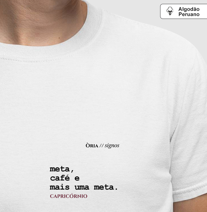 Capricórnio - meta, café e mais uma meta.