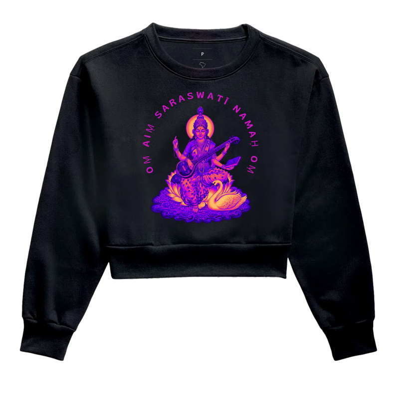 Om Aim Saraswati Pink