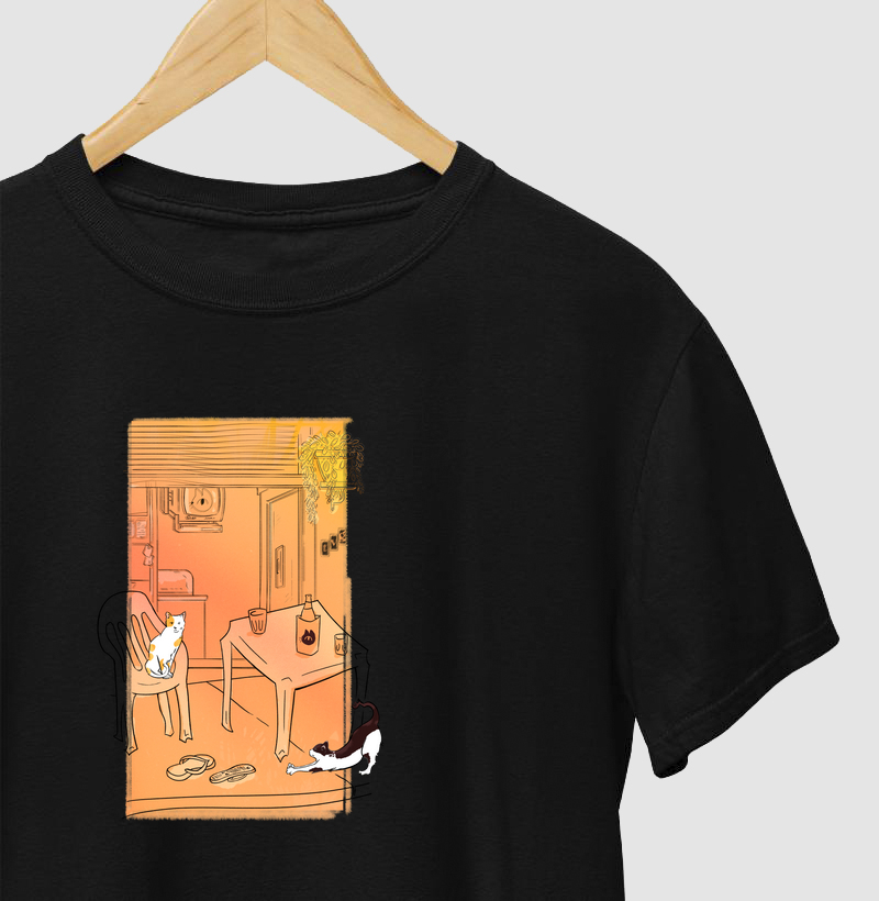 Camiseta Gatos no Bar - Gatos Made In Brazil