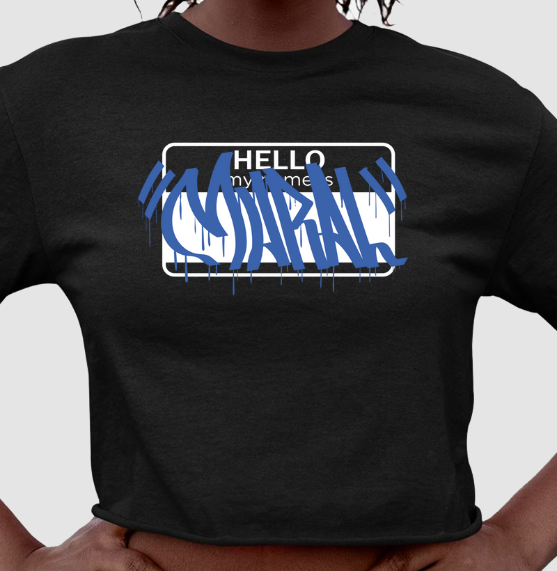 Mural "My Name Is" Azul