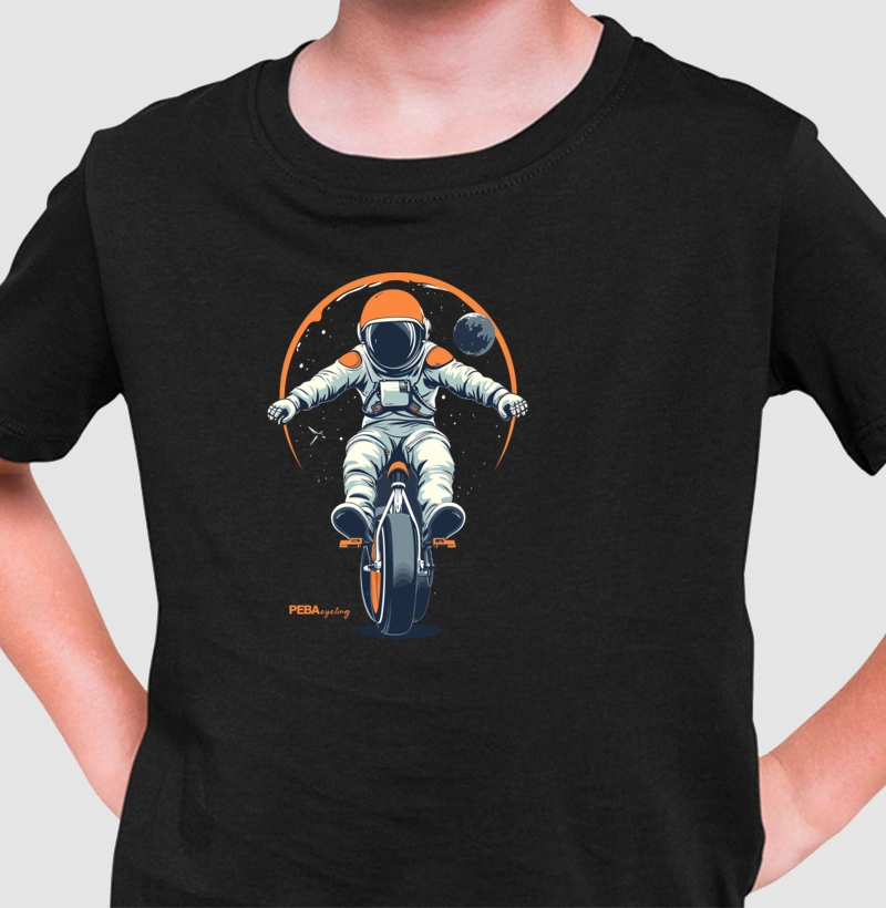 Camiseta Infantil Ciclista equilibrista - 2 a 14 anos