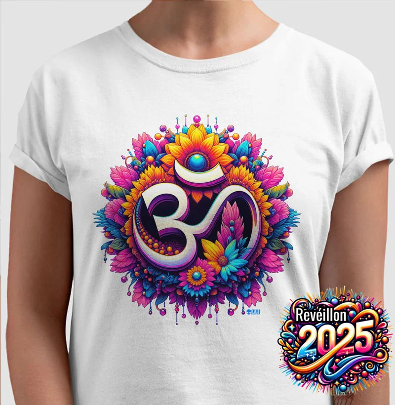 OM Floral Prateado