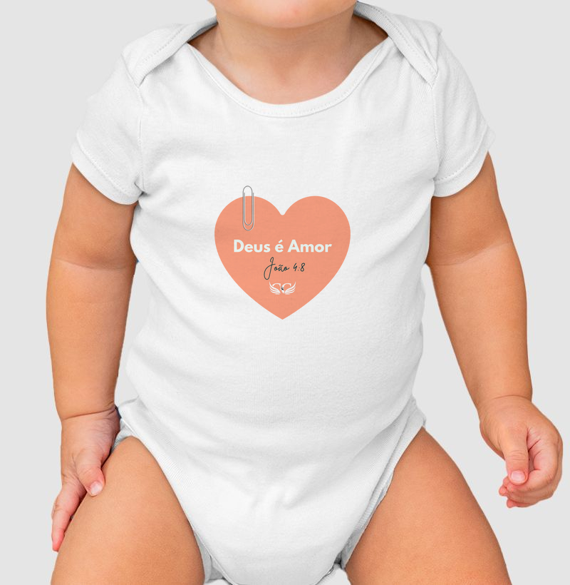 Body Infantil Deus é Amor. João 4.8
