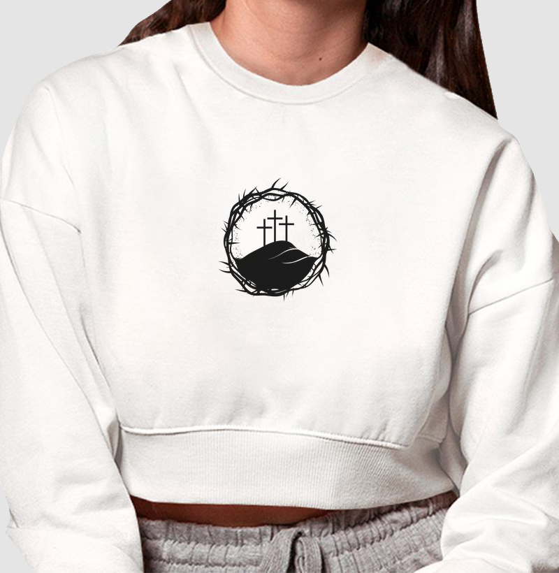 Moletom Cropped - Cruz do Calvário