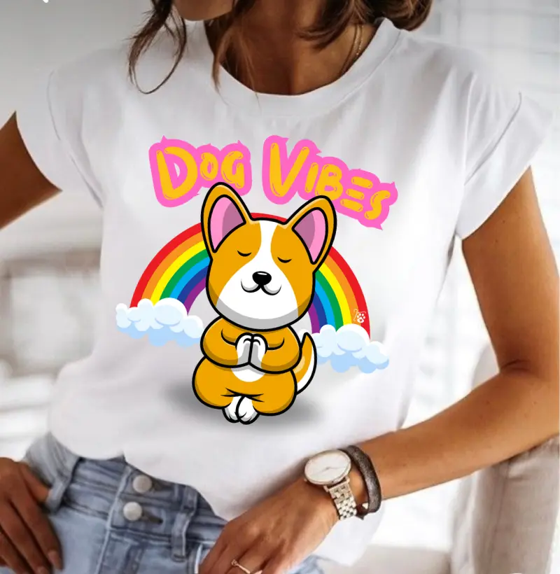 [Camiseta] Dog Vibes - Corgi