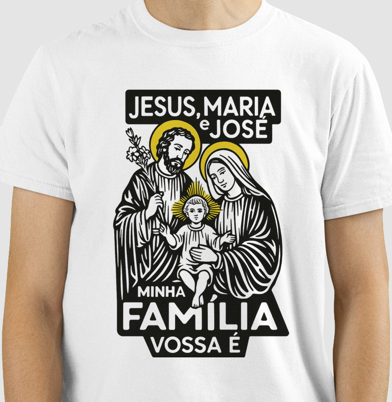 Camiseta Jesus, Maria e José