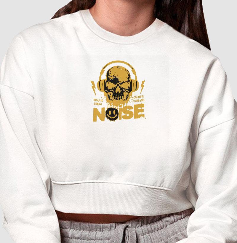 Moletom Cropped Noise