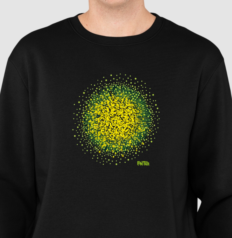 MOLETOM SUÉTER SLIM "SONHO" / EXPLOSÃO DE LUZ