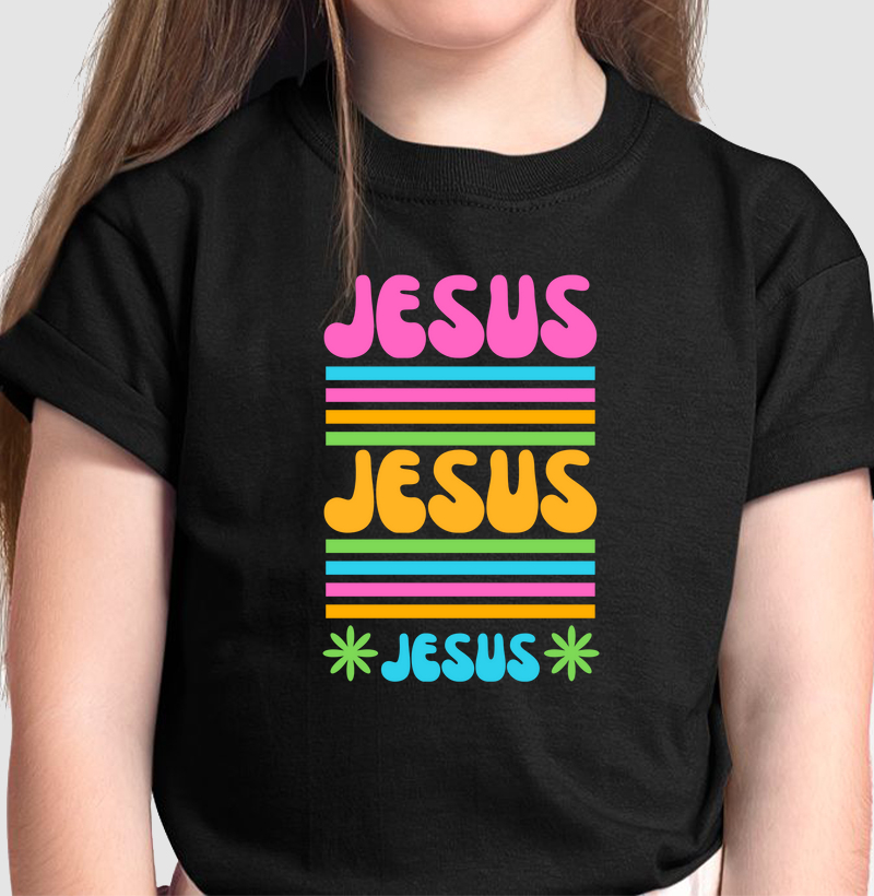 camiseta menina jesus jesus