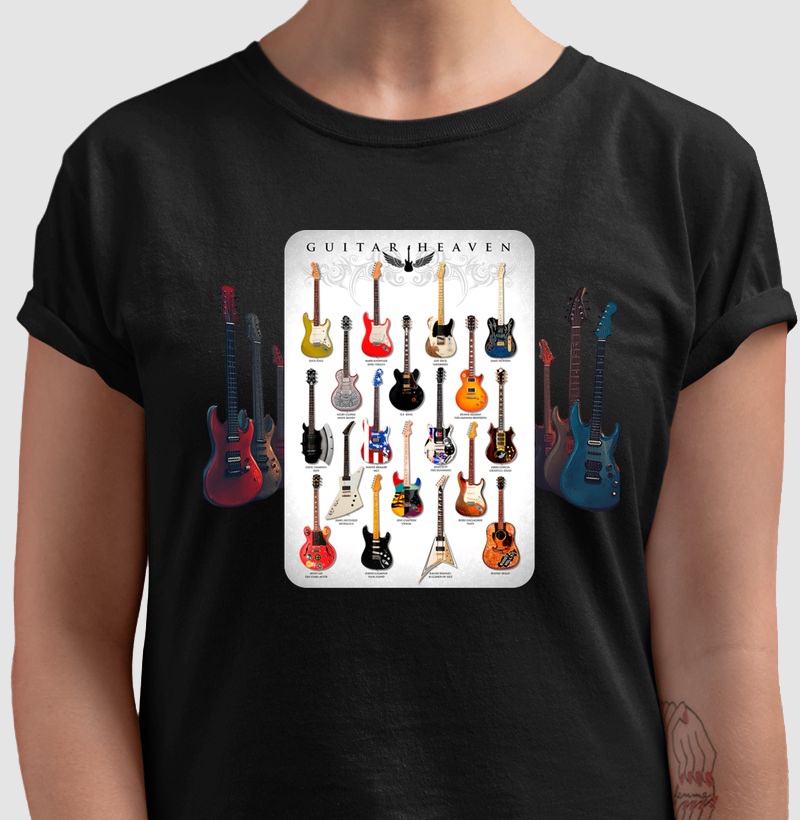 Camiseta instrumentos musicais