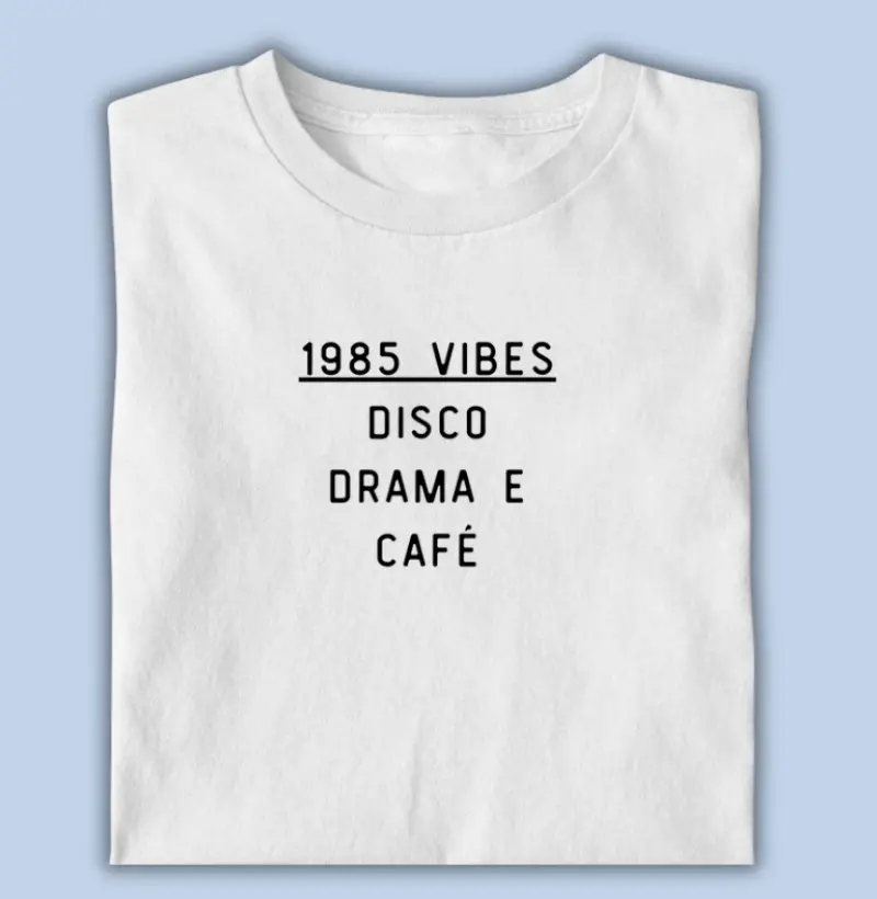 1985 vibes: disco, drama e café