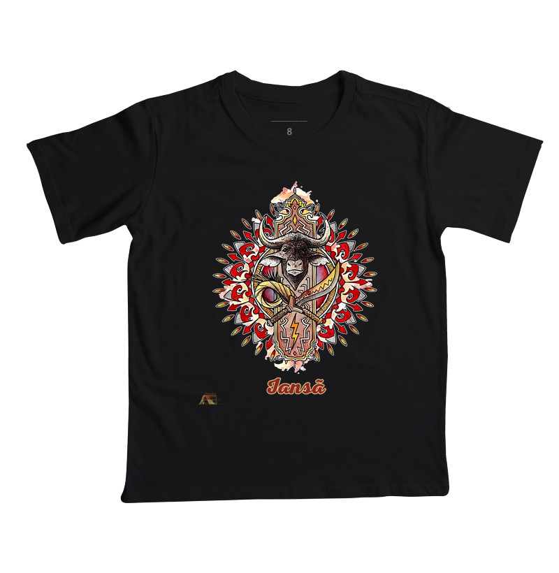 Camiseta Aruanda ê Brasão de Yansã Energia dos Ventos em 100% Algodão 