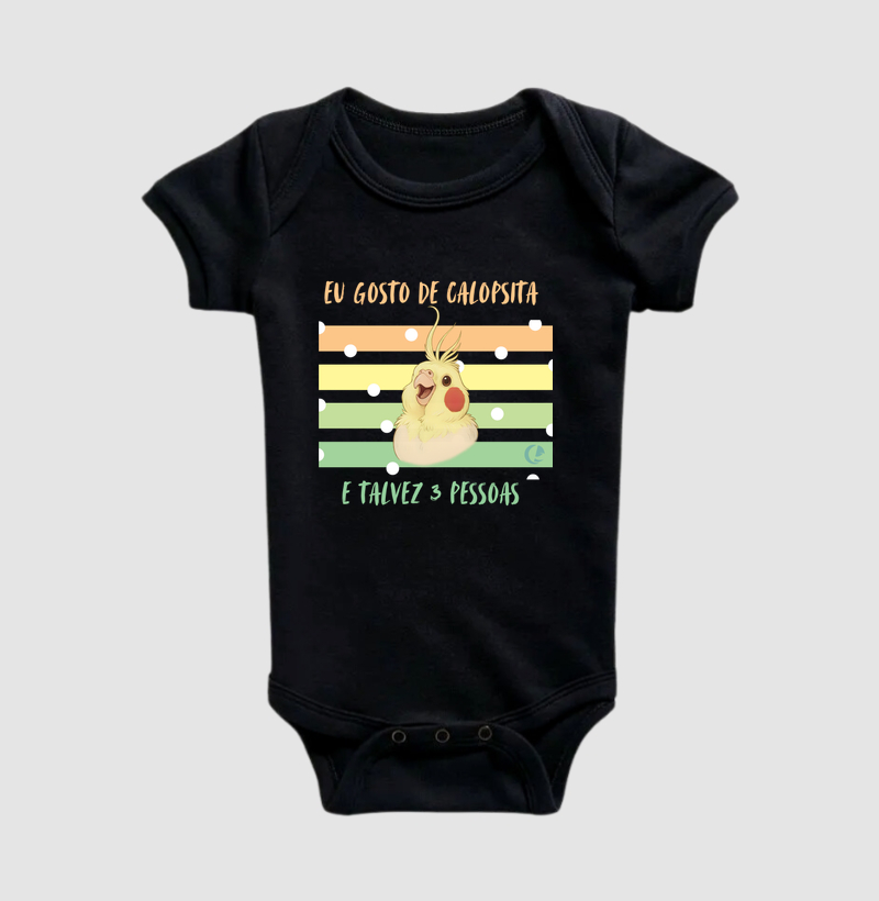 Body Infantil Eu Gosto de Calopsita