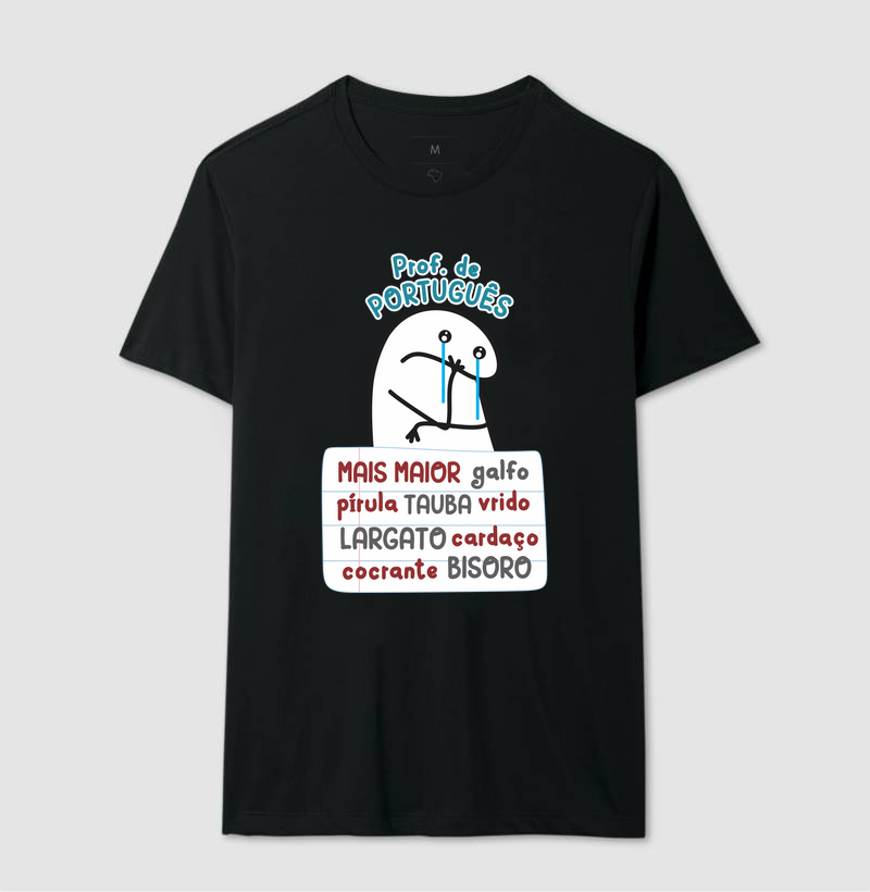 Camiseta professor divertido português