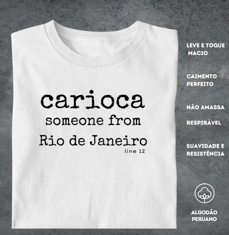 CARIOCA EM BRANCO | PRETO