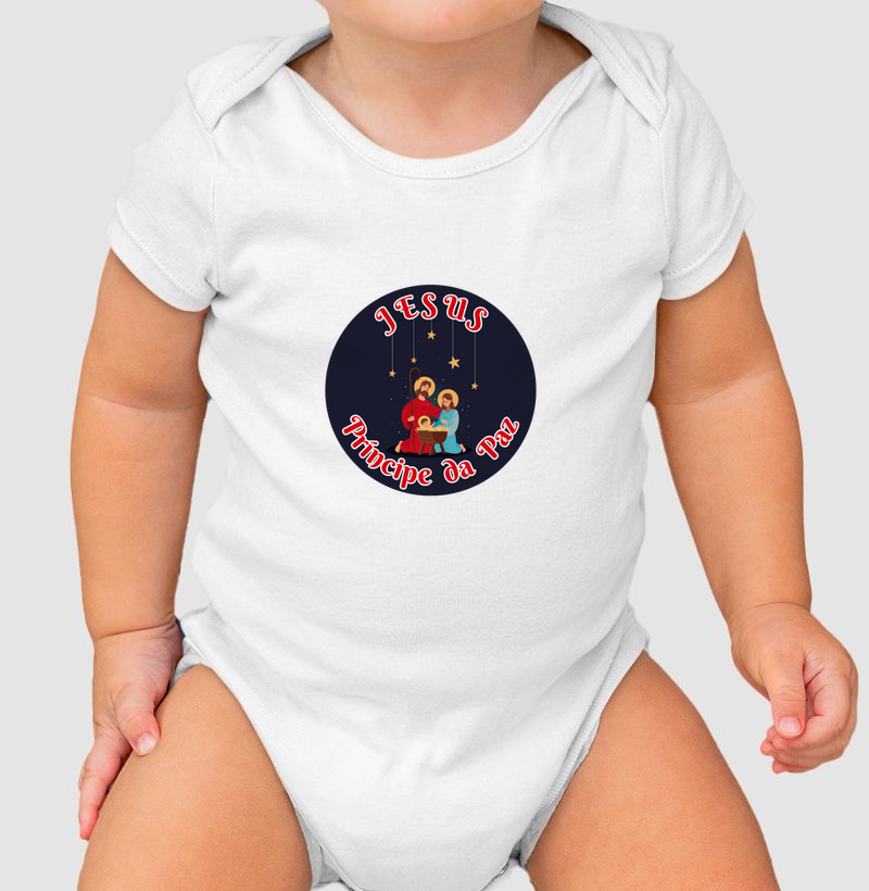 Body Baby Natal Jesus Príncipe da Paz