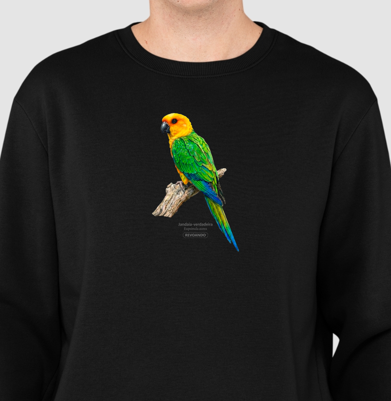 Traços Alados - Jandaia-verdadeira - Moletom