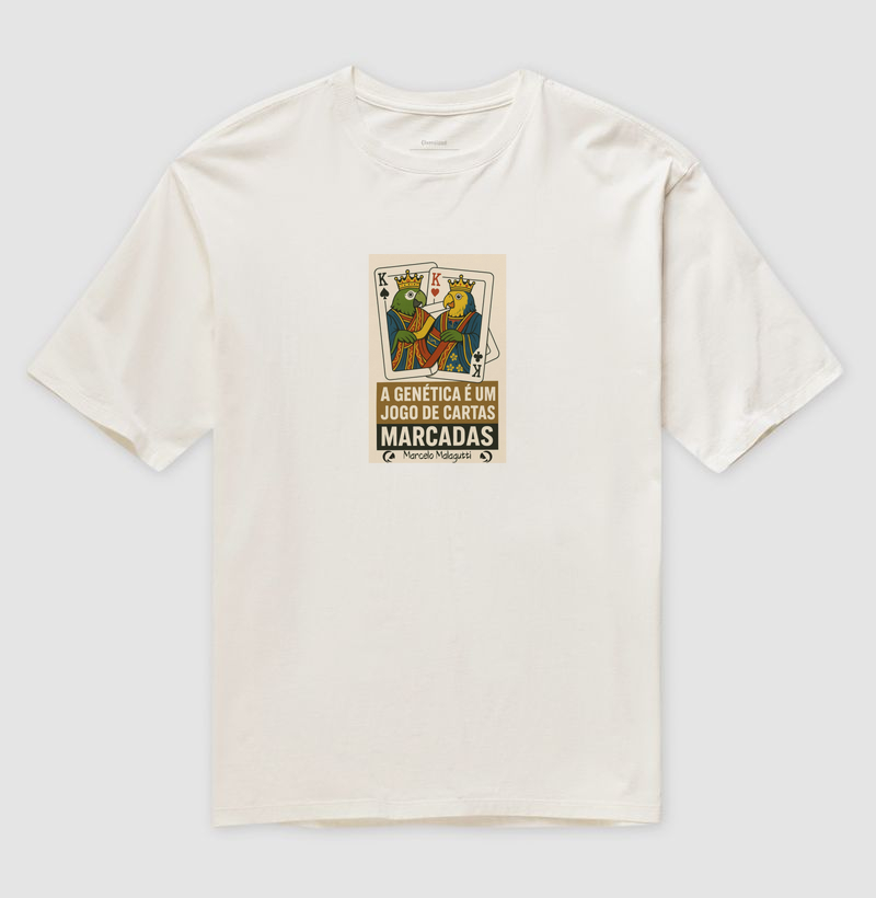 Camiseta Oversized - Genética Cartas Marcadas by Professor Marcelo