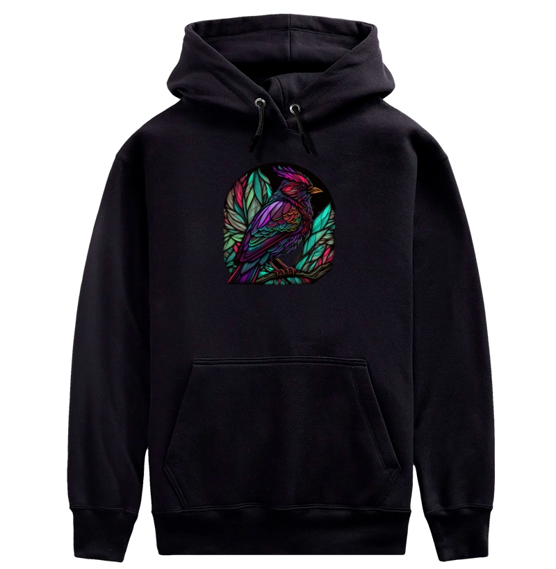 Bird Stained Glass Style II - Moletom Hoodie