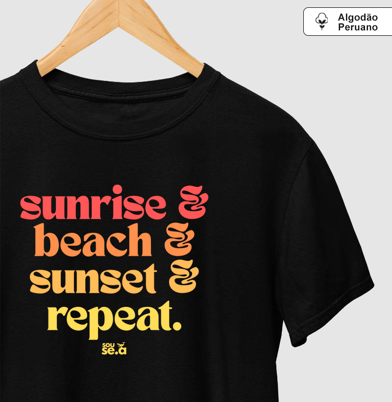 Sunrise beach sunset repeat