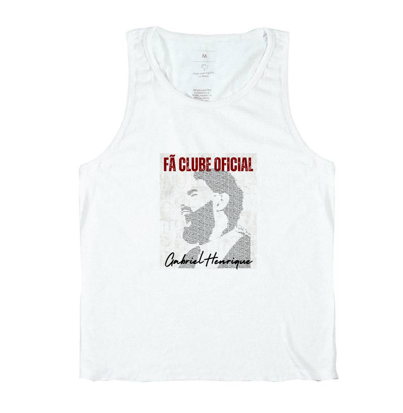 GABRIEL HENRIQUE - Camiseta UNISSEX e Baby Look Feminina - Amor de Fã - Fã Clube Oficial