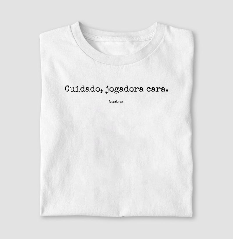 Camiseta cuidado jogadora cara