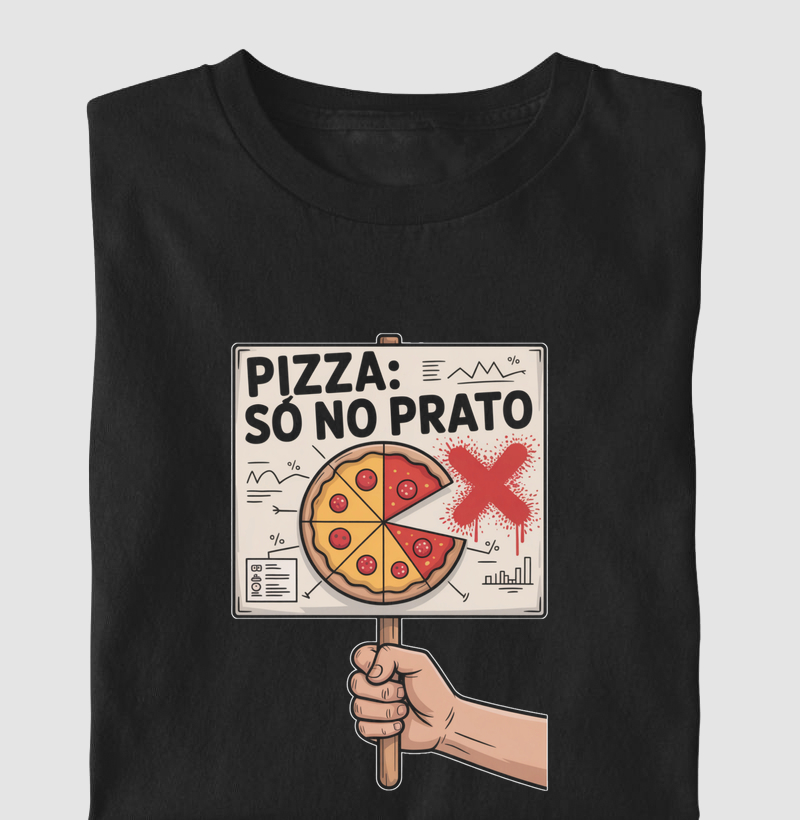 Pizza só no prato
