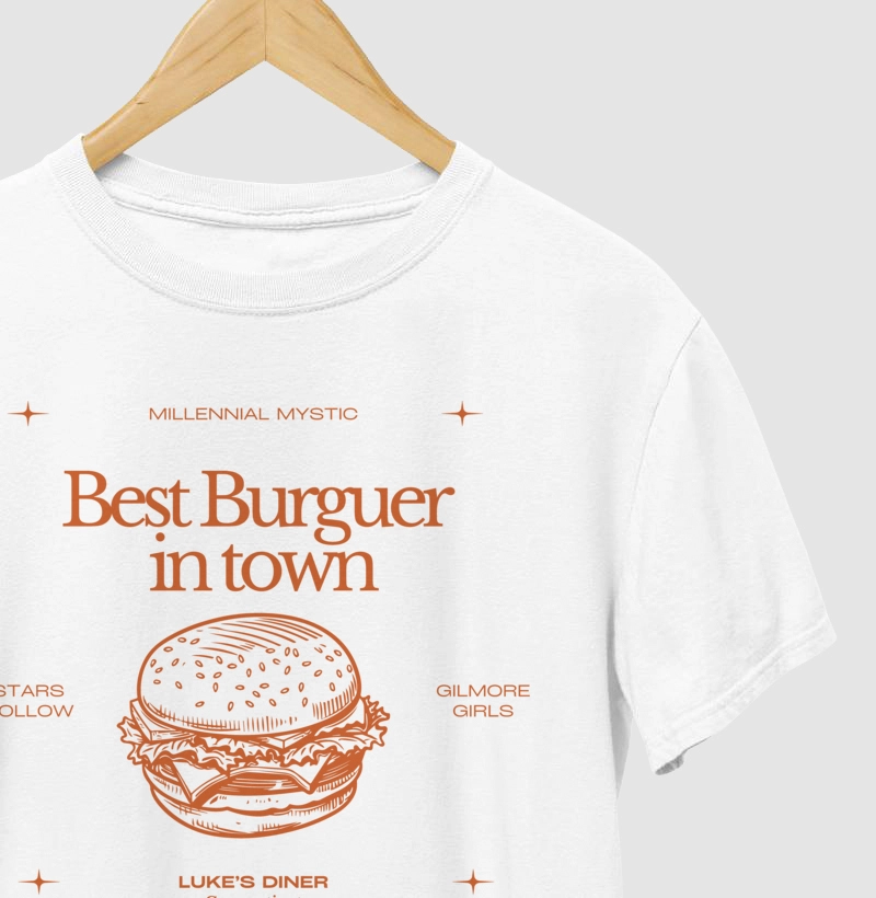 Camiseta - Best Burguer in Town,  Luke's Diner