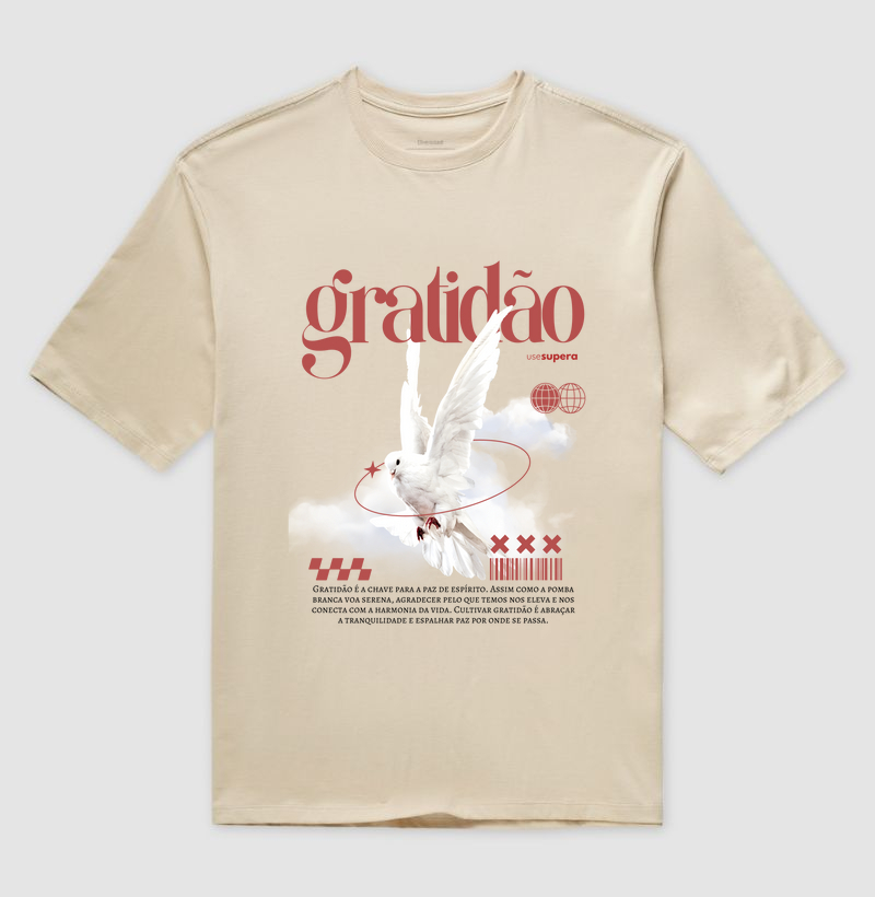 Oversized "Gratidão"
