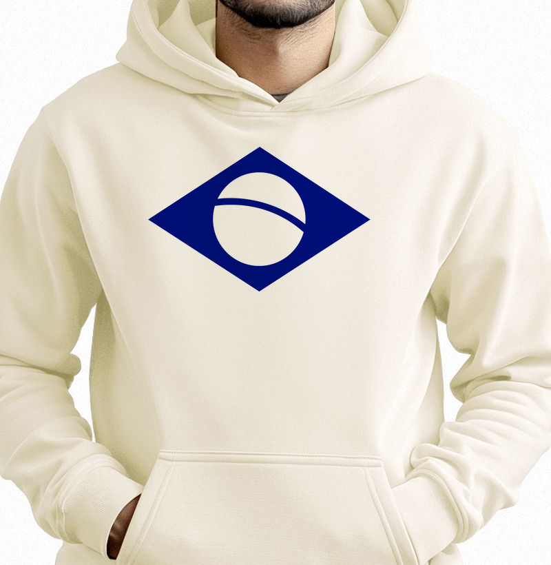 Moletom Canguru Bandeira Minimalista II