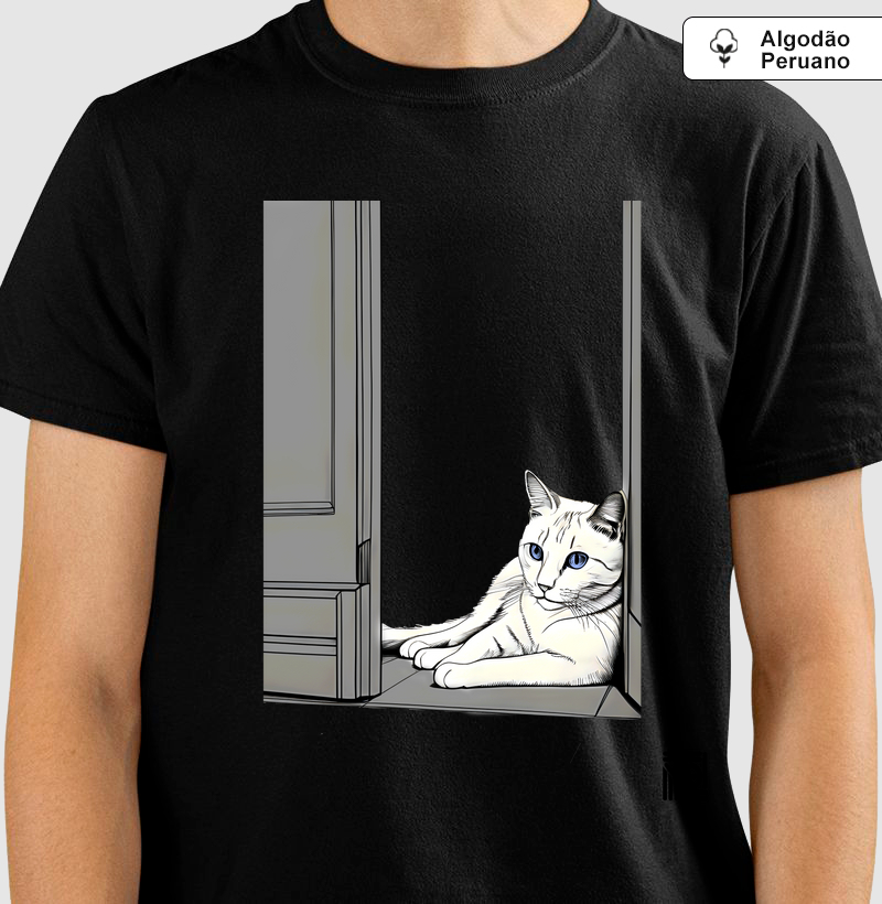 Gato na porta