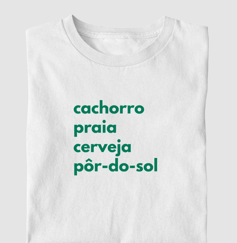 Cachorro praia cerveja pôr-do-sol