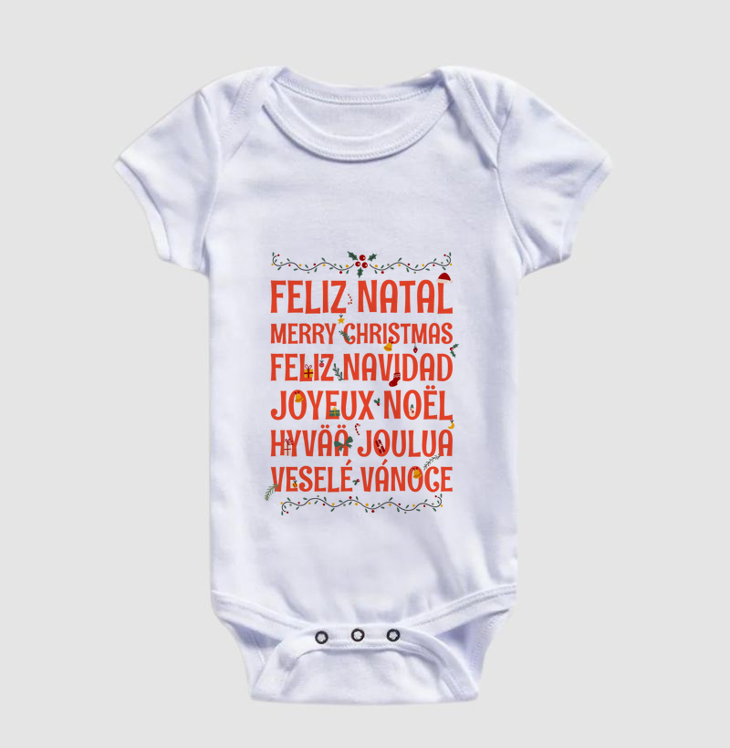 Camiseta Natal - Idiomas