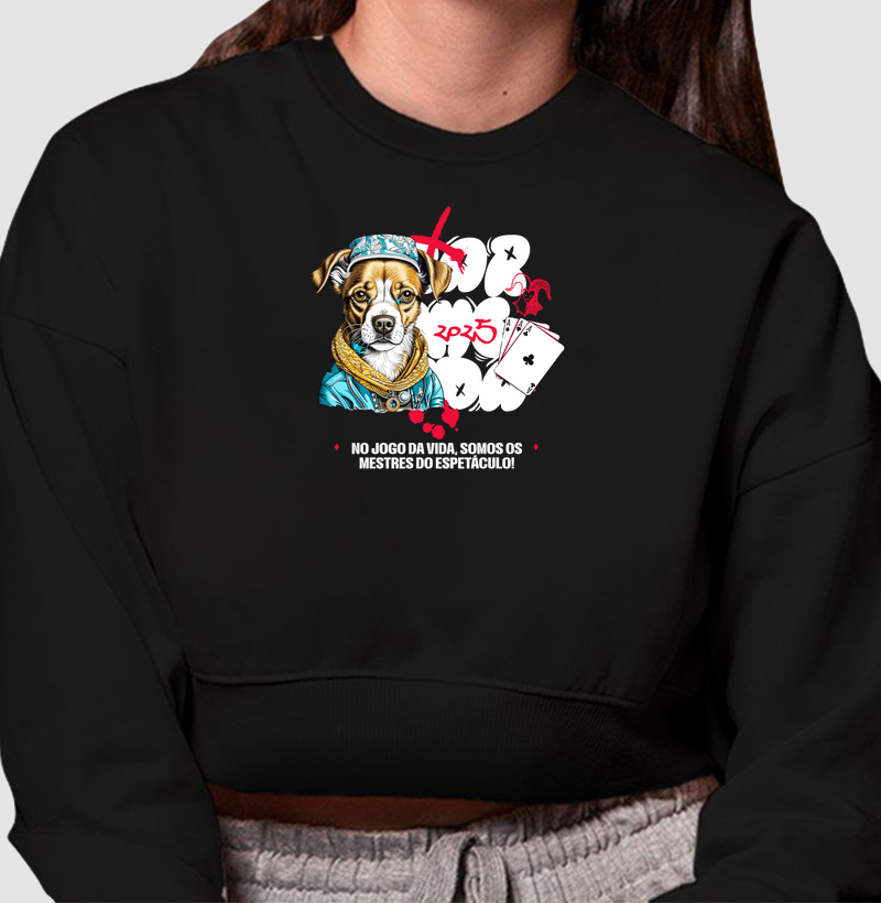 Cropped Moletom Jogo da Vida