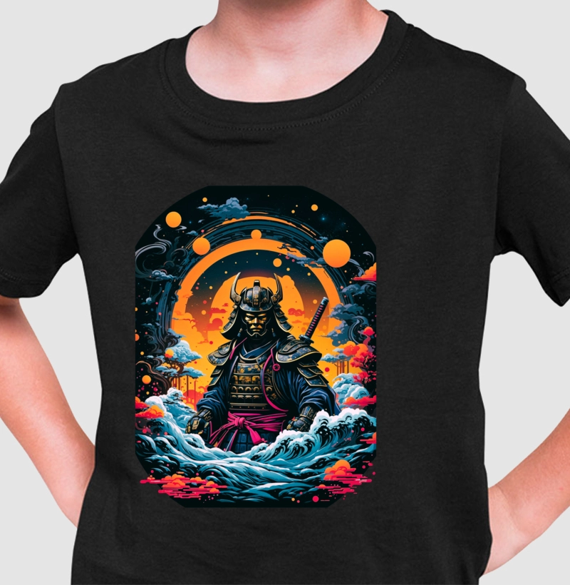 Camiseta Infantil Samurai Celestial