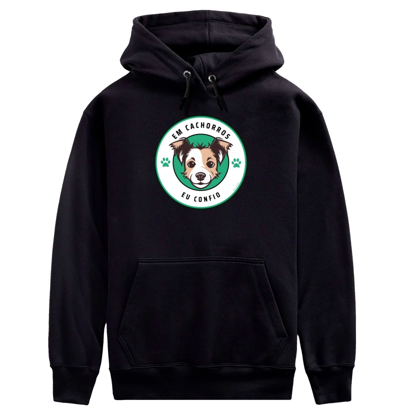 #021 - Eu confio - cachorro - Moletom