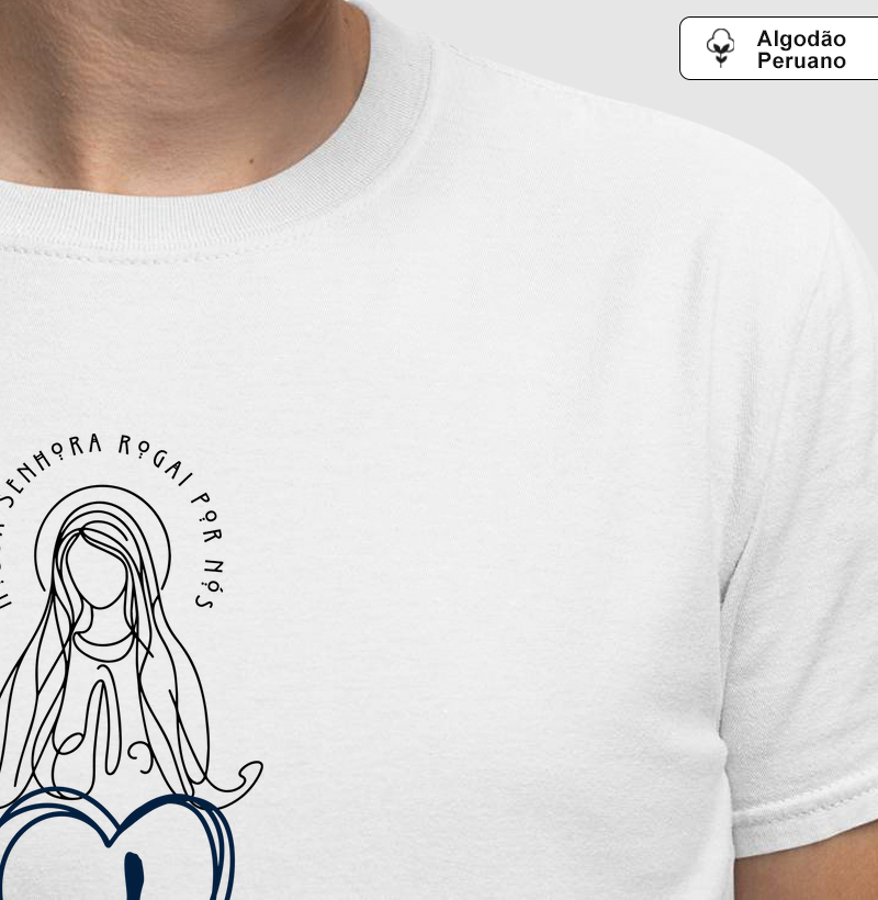 Estampa Nossa Senhora e Coração Masc.