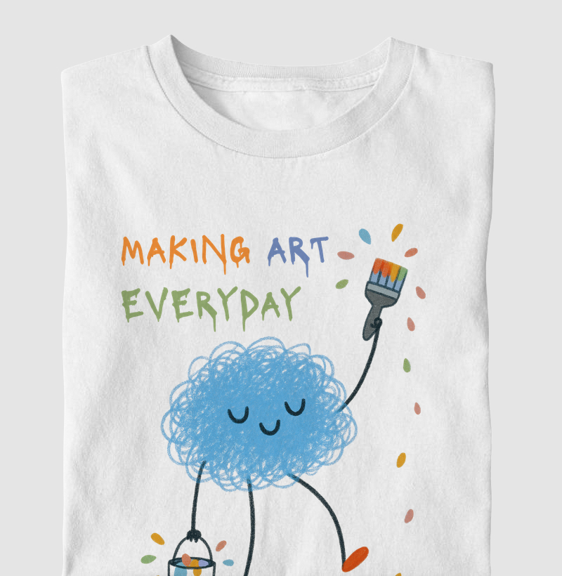 Camiseta make art everyday