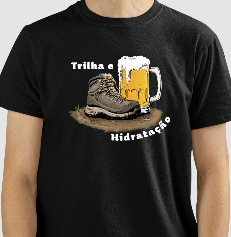 Camiseta Trilha e Hidratação - Masculina