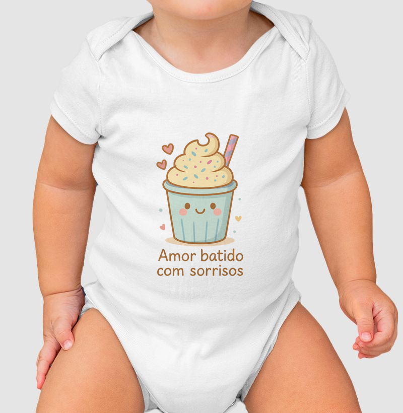 Amor batido com sorrisos