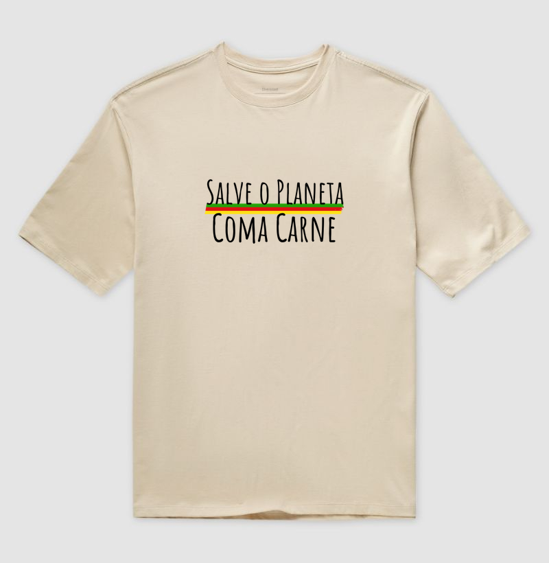 Camiseta Salve o Planeta (oversized)