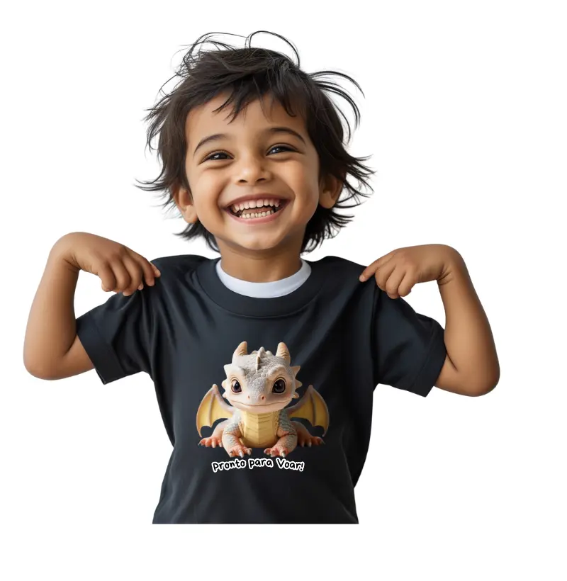 Camisa Baby Dragon Cinza
