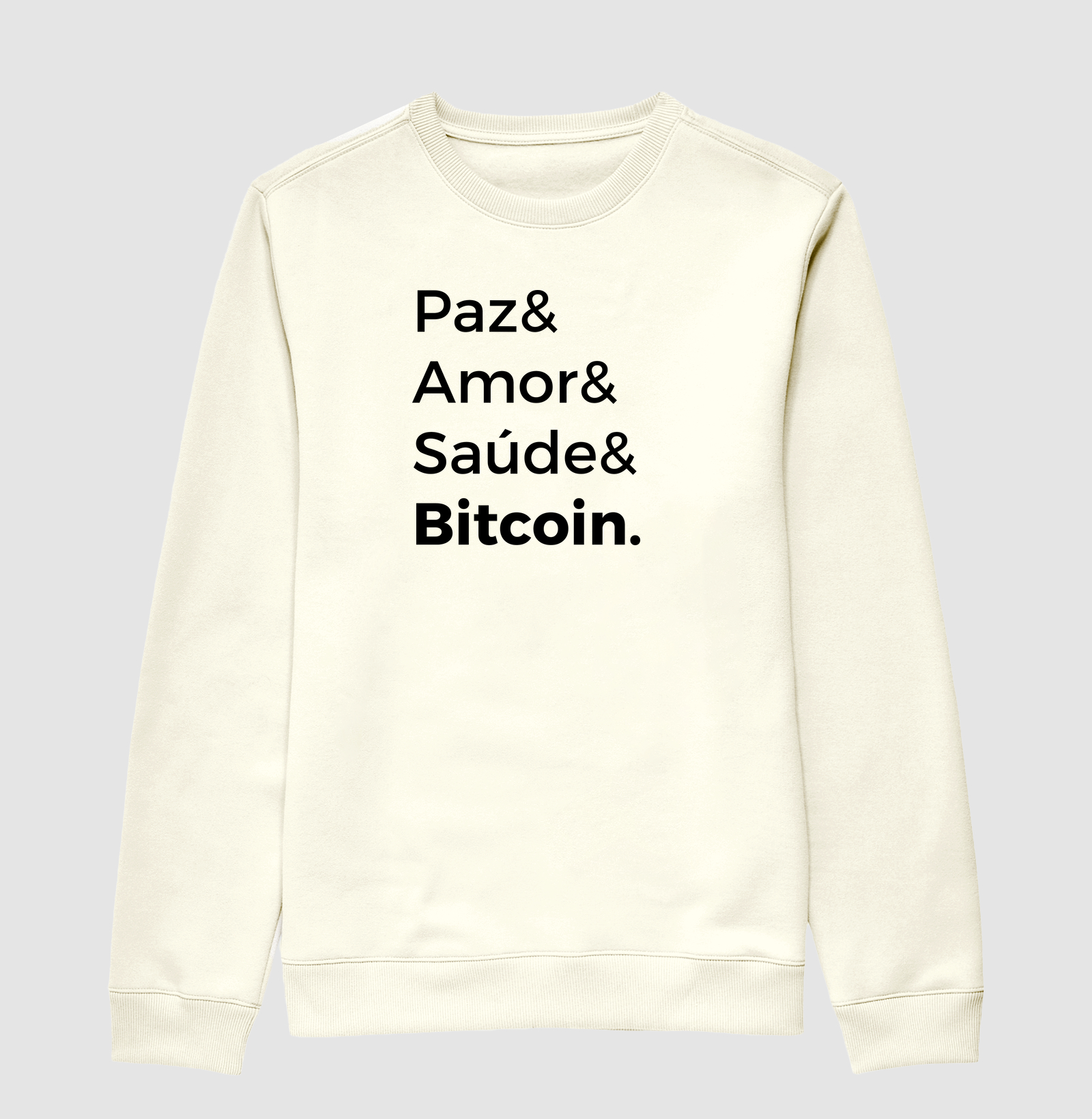 Paz, amor, saúde e bitcoin