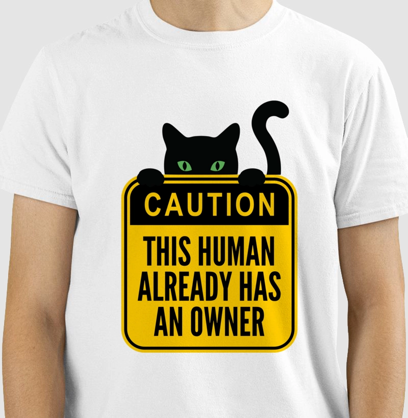 Camiseta Proprietário Felino