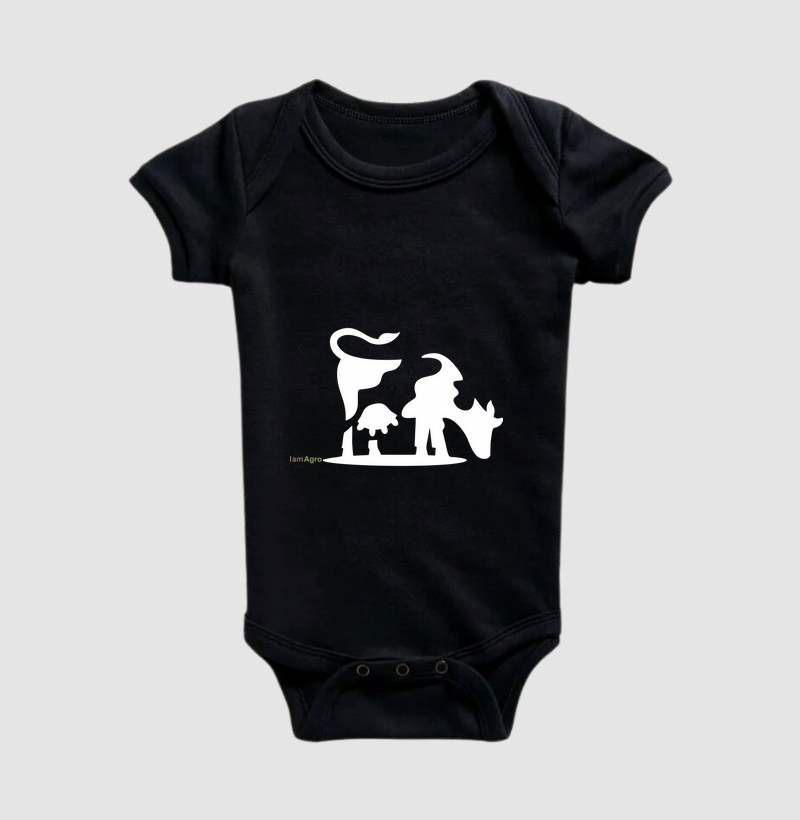 Body Infantil Vaca Leiteira