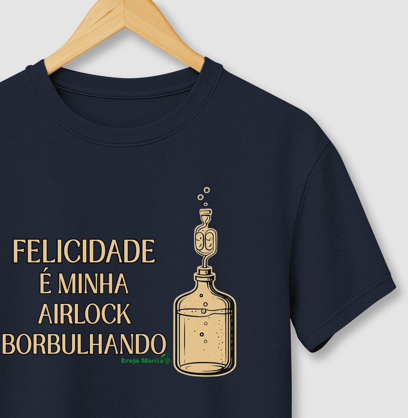 Felicidade é minha airlock borbulhando
