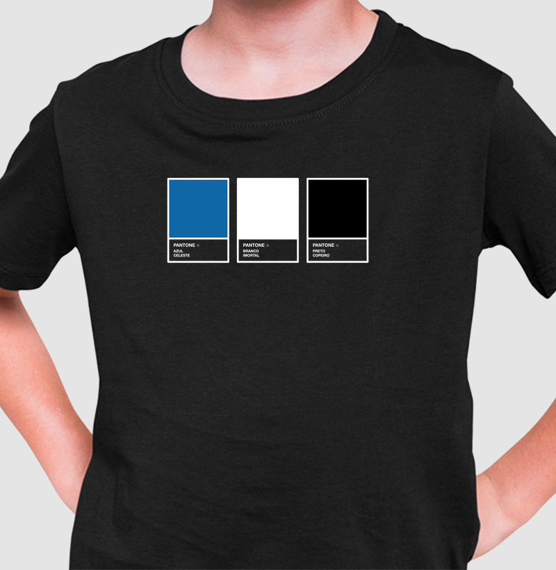 Camiseta Infantil Pantone Tricolor