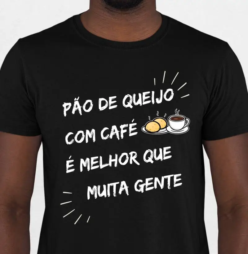 Camiseta - Pão de queijo com café